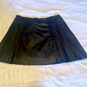 Gently used faux leather skirt, size L